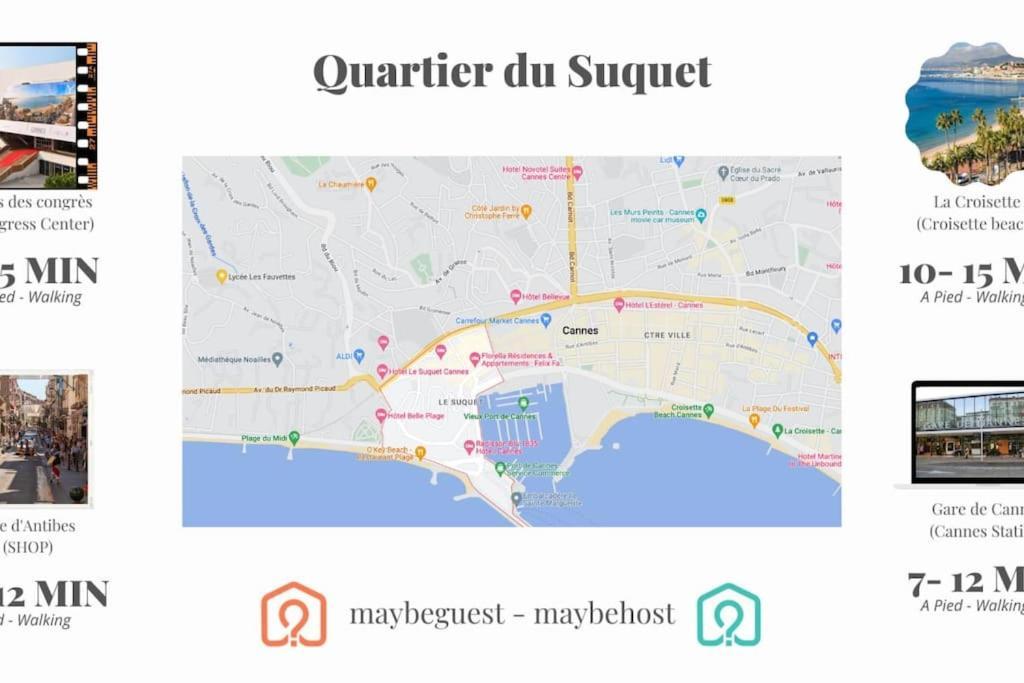 קאן C048 Studio Spacieux Proche Plages Et Palais מראה חיצוני תמונה